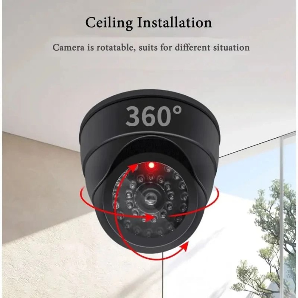 Dummy CCTV Camera With Flashing Red LED For Home Security 8