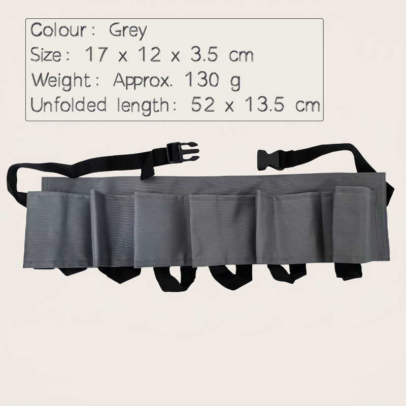 6 Pocket Adjustable Beverage Waist Holder For Outdoor Parties 1