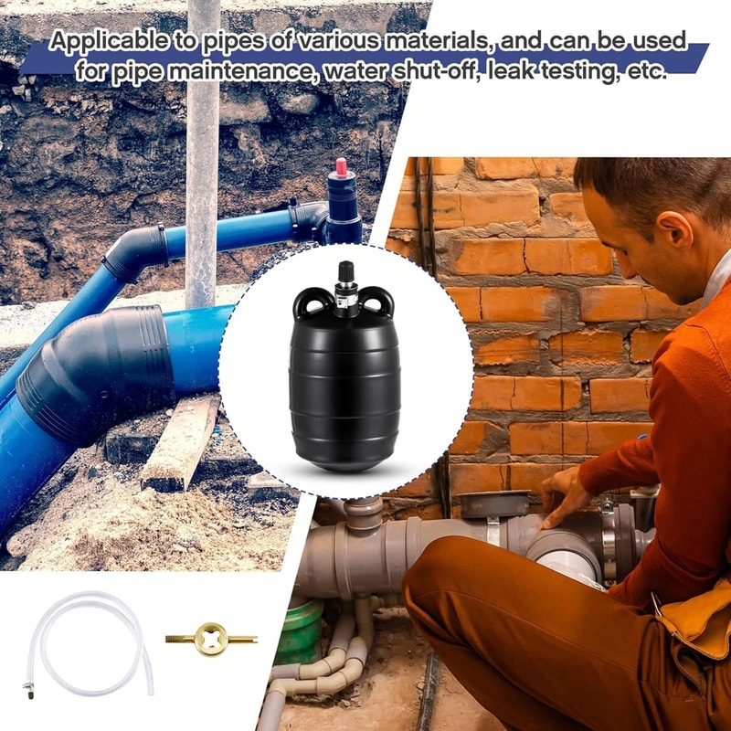 Inflatable Pipe Plug For Plumbing Pressure Testing And Pipe Maintenance 8