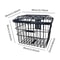 Large Bike Rear Basket With Lid Metal Pannier For Electric And City Bikes 4