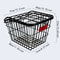 Large Bike Rear Basket With Lid Metal Pannier For Electric And City Bikes 3