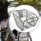 Large Bike Rear Basket With Lid Metal Pannier For Electric And City Bikes 5