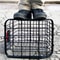 Large Bike Rear Basket With Lid Metal Pannier For Electric And City Bikes 6