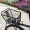 Large Bike Rear Basket With Lid Metal Pannier For Electric And City Bikes 0