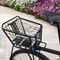 Large Bike Rear Basket With Lid Metal Pannier For Electric And City Bikes 0
