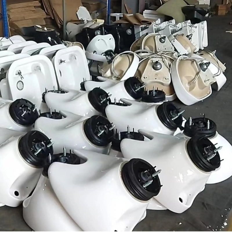 Adjustable Shampoo Bowl Tilt Mechanism For Salon Wash Basins 5