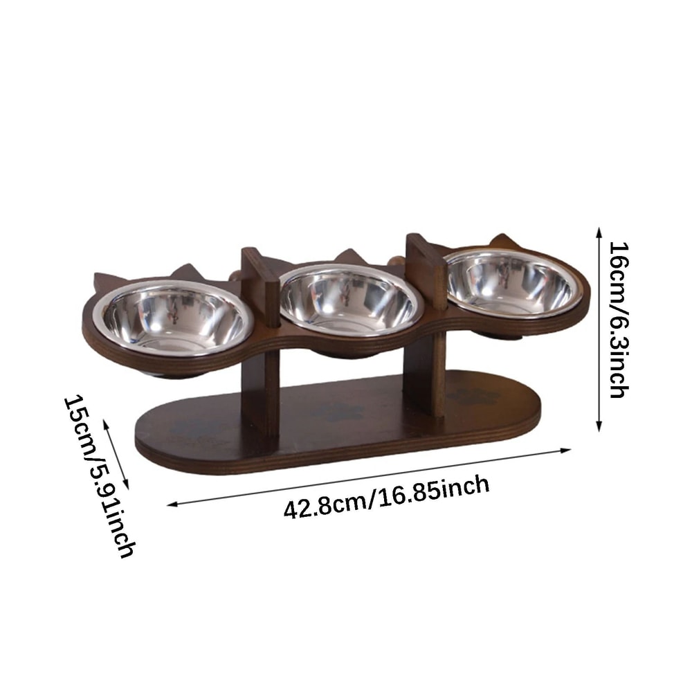 Adjustable Elevated Cat Bowls Feeder For Comfortable Feeding 2