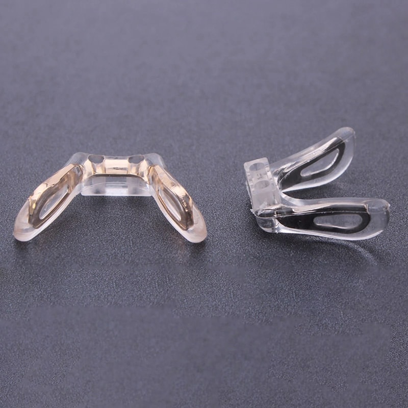 Silicone Saddle Bridge Nose Pads For Eyeglass Repair And Comfort 0