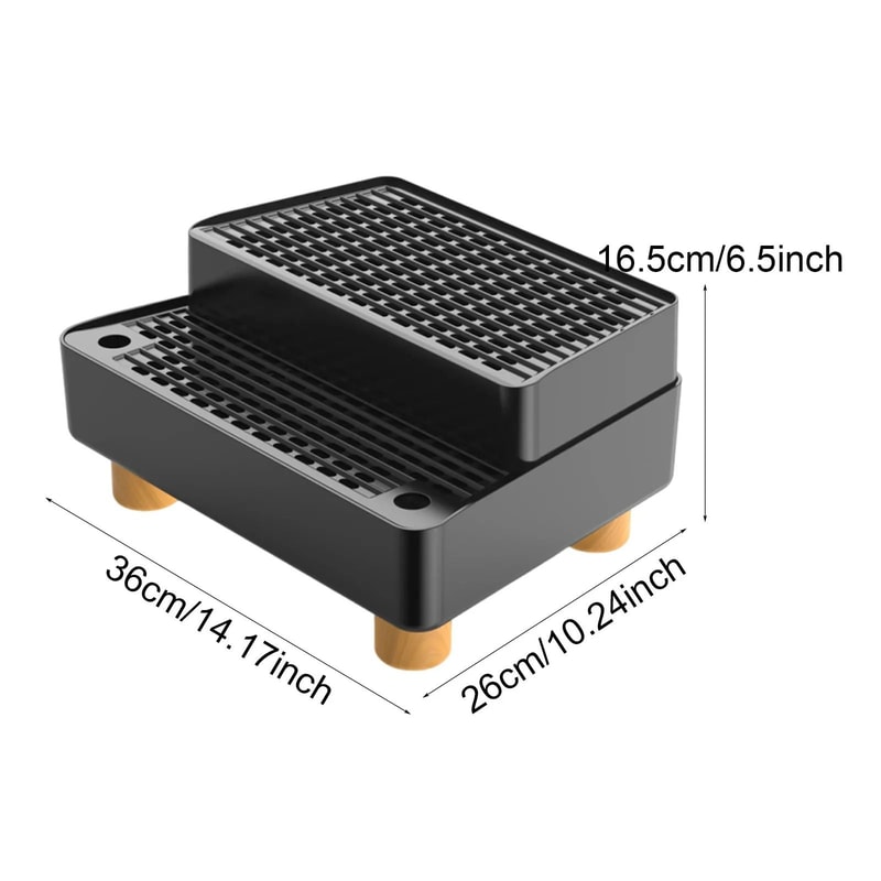 Three Step Cat Litter Box Ramp With Non Slip Feet Filter 6