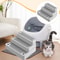 Three Step Cat Litter Box Ramp With Non Slip Feet Filter 13