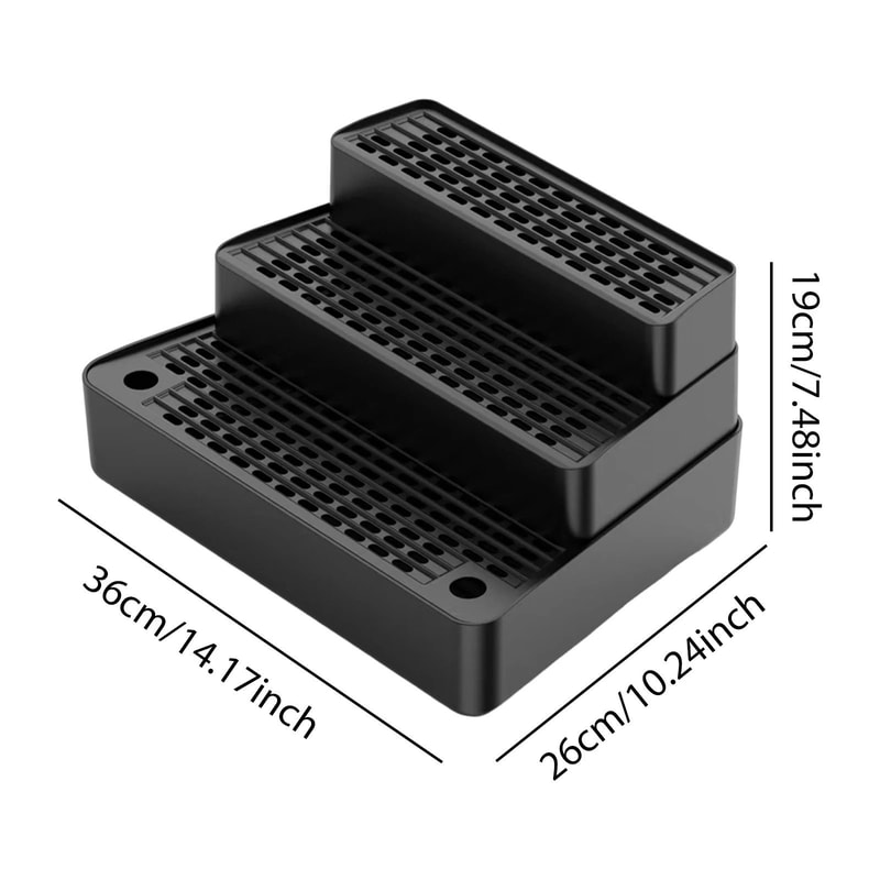 Three Step Cat Litter Box Ramp With Non Slip Feet Filter 2