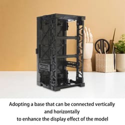 interlocking display base kit for action figures and model scenes