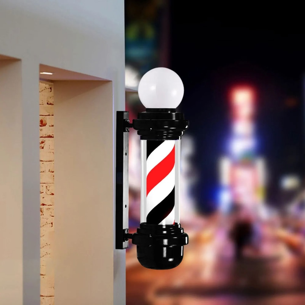 Classic Rotating Barber Pole Light For Salon And Barbershop Display 7