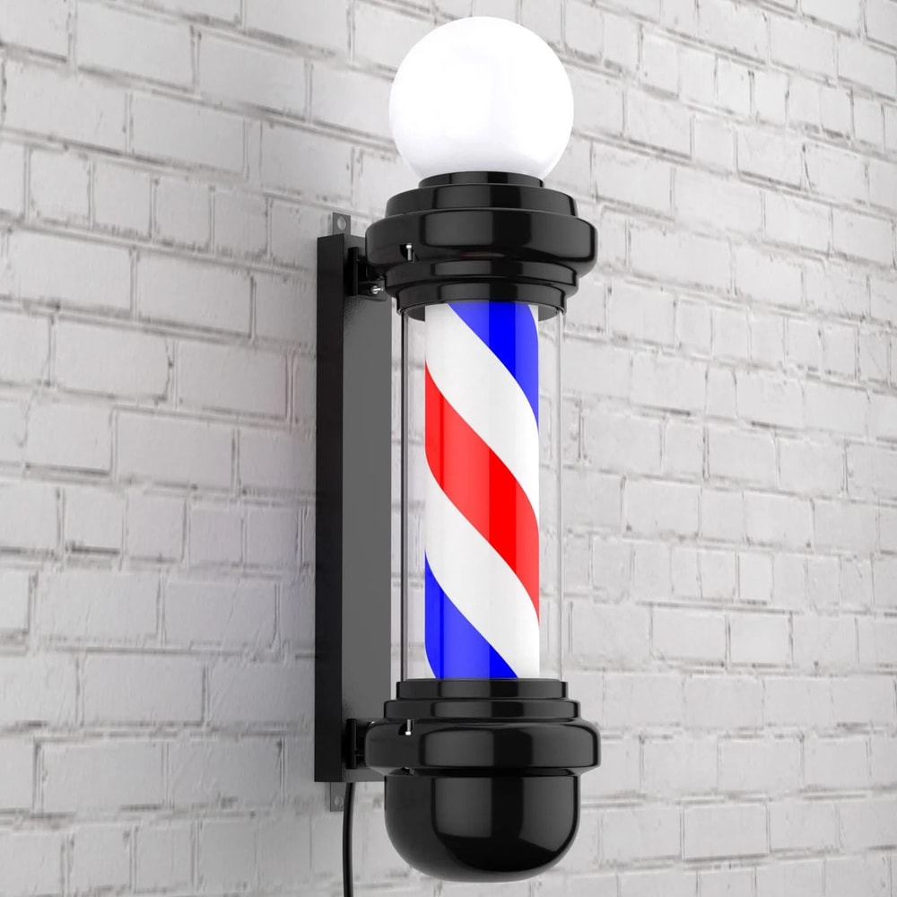 Classic Rotating Barber Pole Light For Salon And Barbershop Display 8