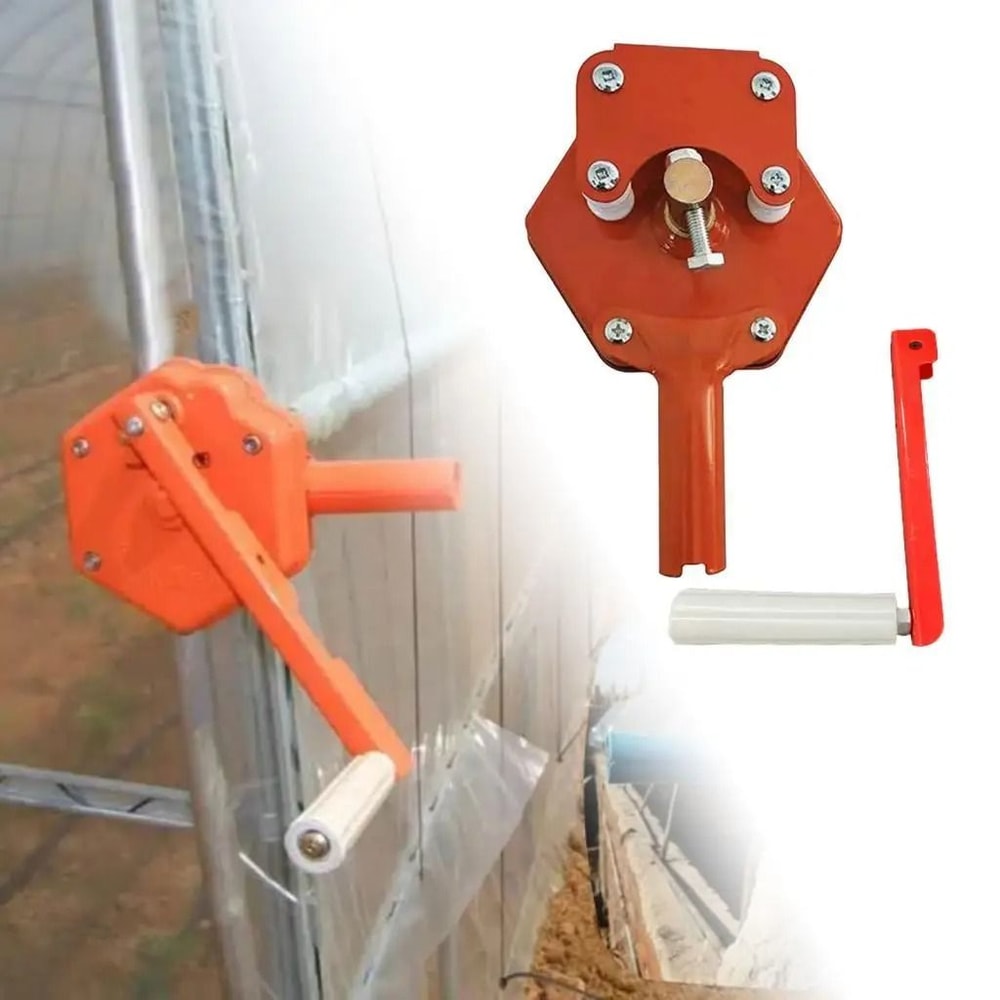 Greenhouse Hand Crank Winch Manual Roll Up Vent Lifting Device 6