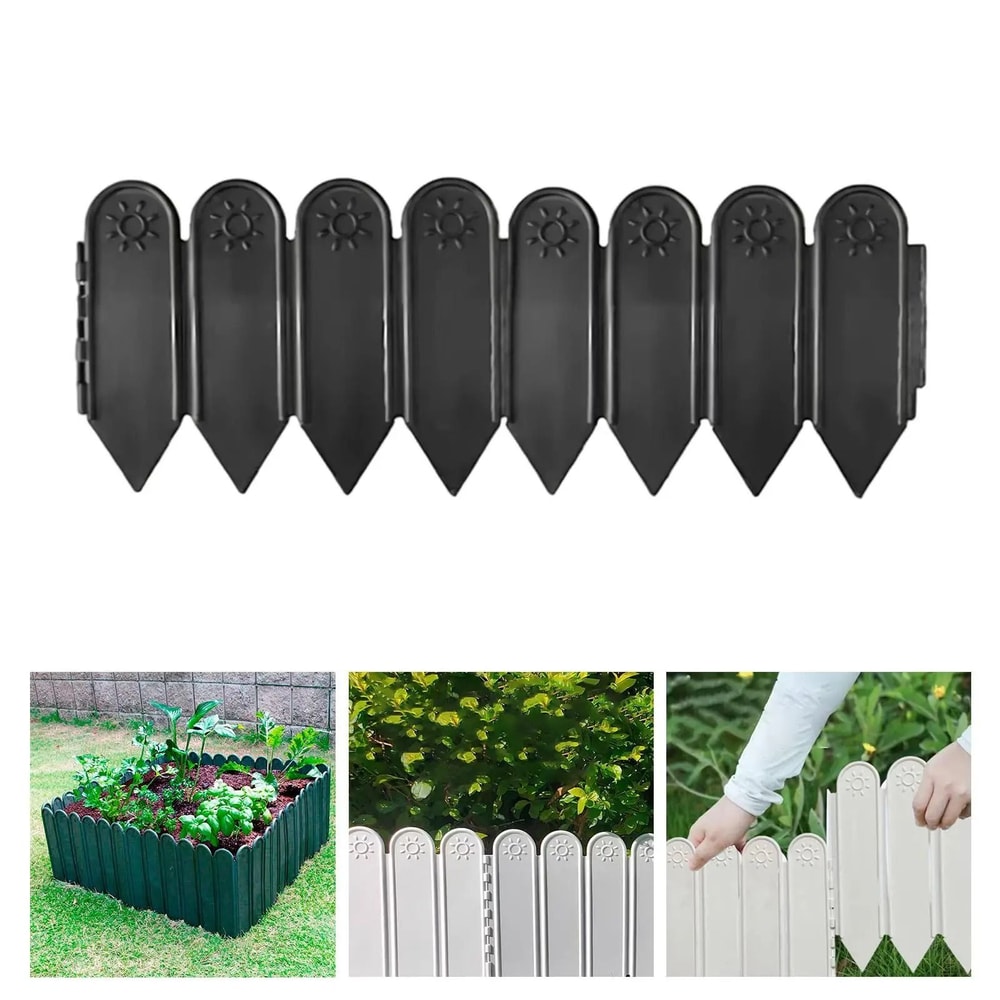 Decorative Garden Fence Border With Stakes For Flower Beds And Lawns 4