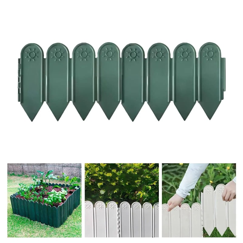 Decorative Garden Fence Border With Stakes For Flower Beds And Lawns 2