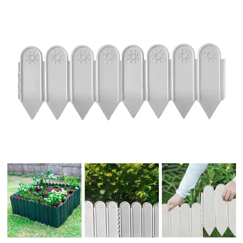 Decorative Garden Fence Border With Stakes For Flower Beds And Lawns 3