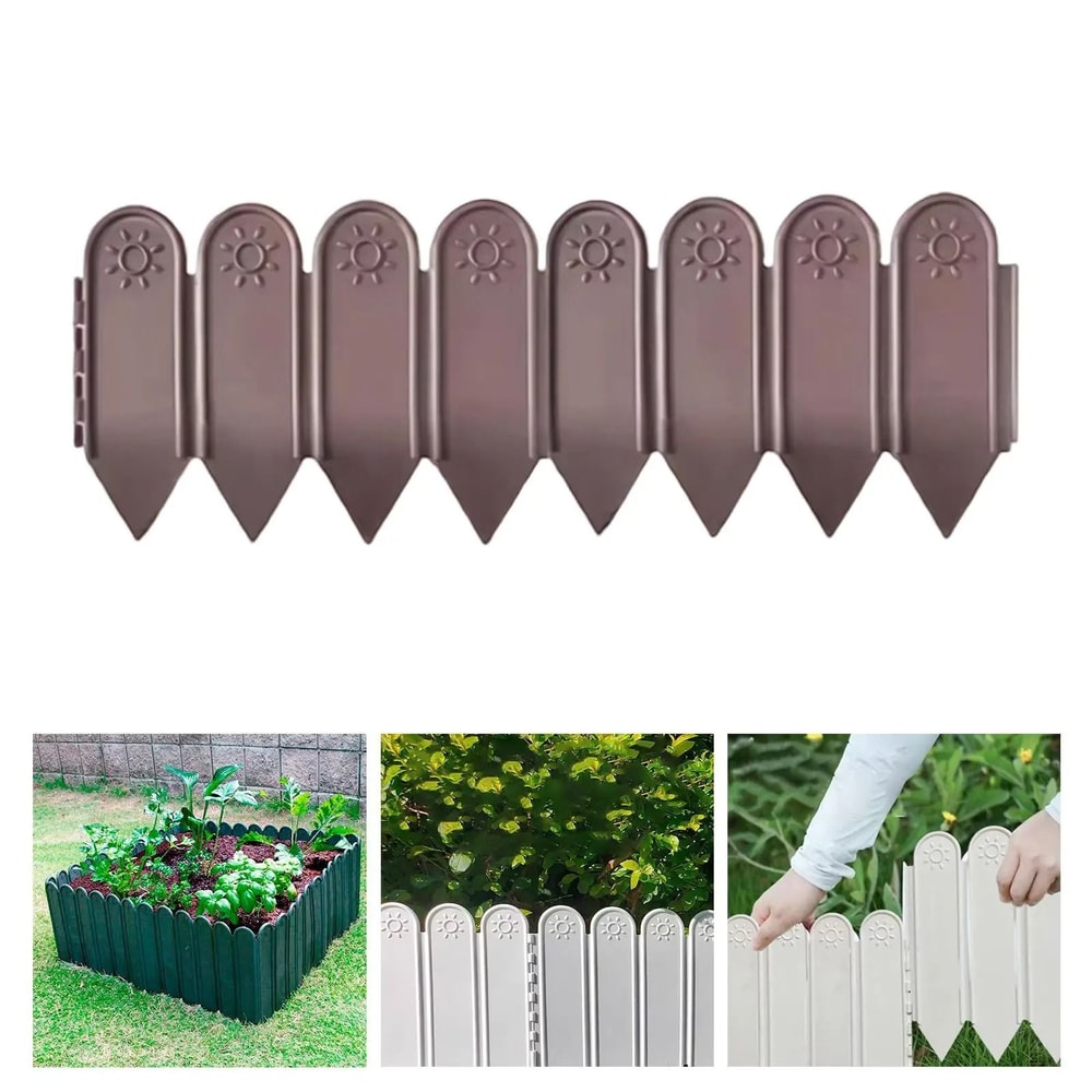 Decorative Garden Fence Border With Stakes For Flower Beds And Lawns 1
