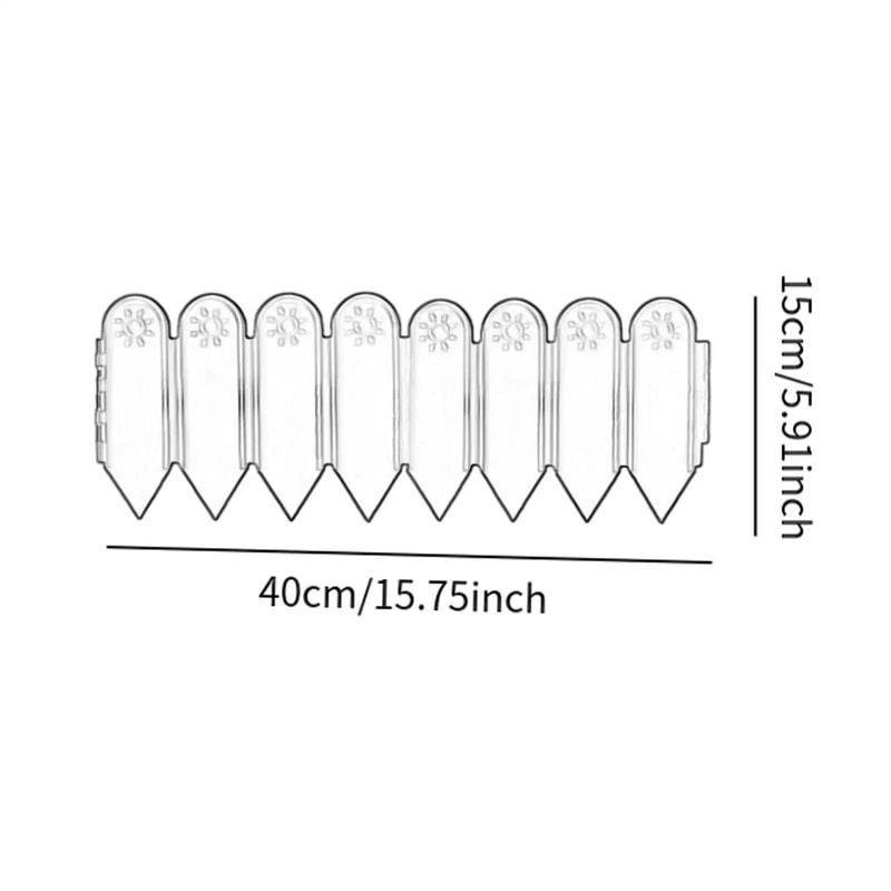 Decorative Garden Fence Border With Stakes For Flower Beds And Lawns 5