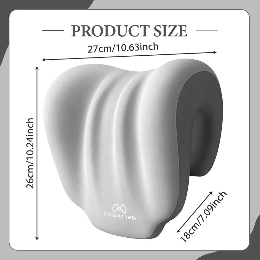 Memory Foam Chair Neck Pillow For Office Gaming And Travel Comfort 5