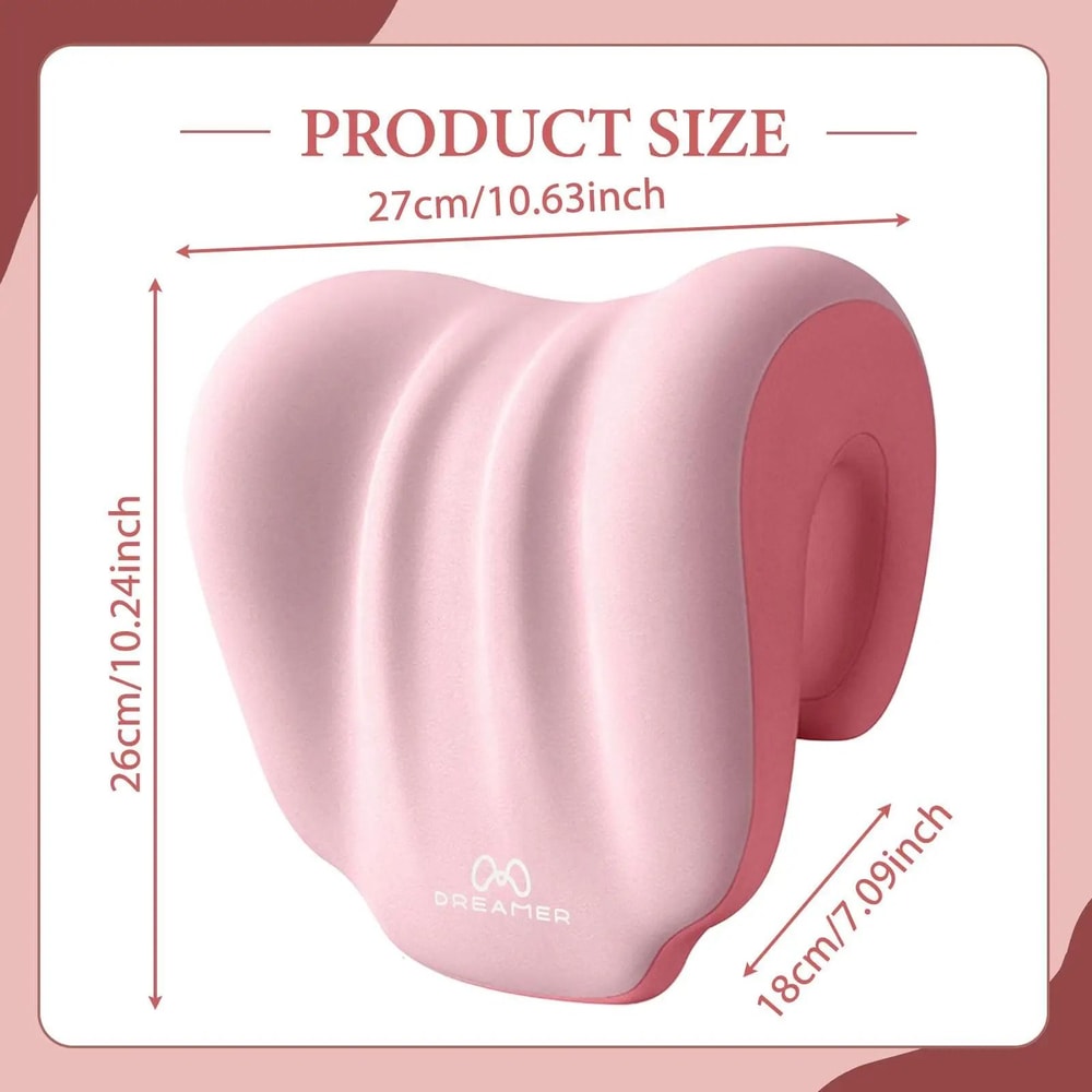 Memory Foam Chair Neck Pillow For Office Gaming And Travel Comfort 3