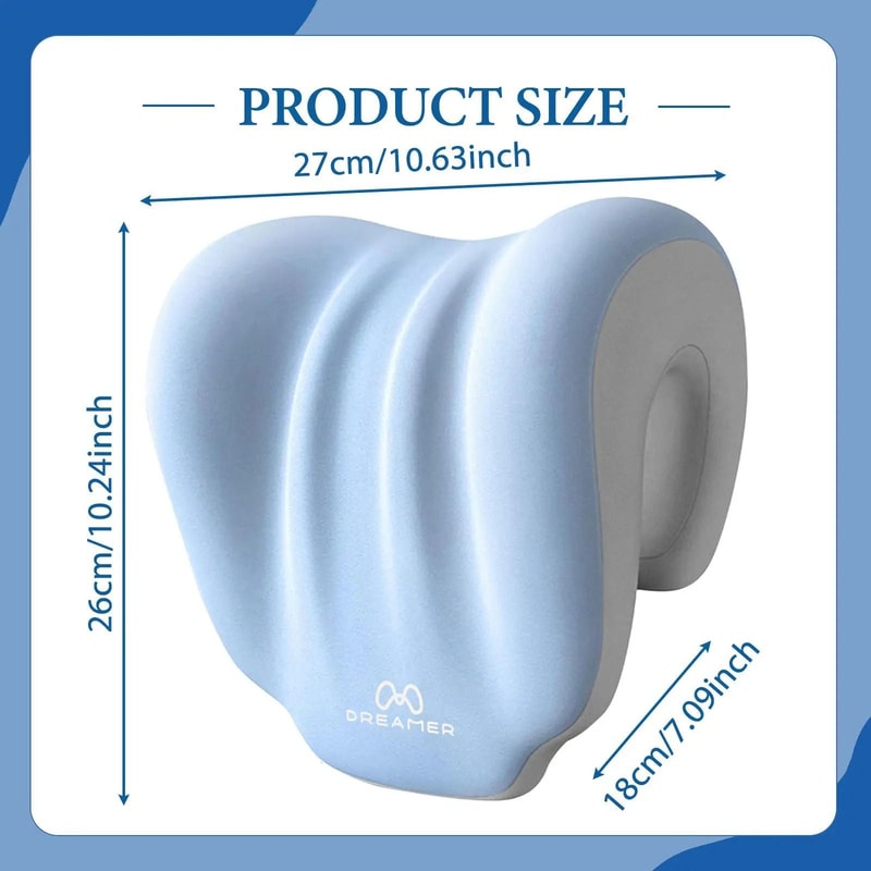 Memory Foam Chair Neck Pillow For Office Gaming And Travel Comfort 1