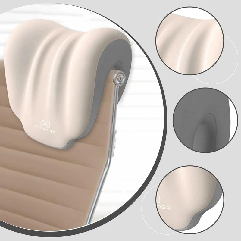 Memory Foam Chair Neck Pillow For Office Gaming And Travel Comfort 8