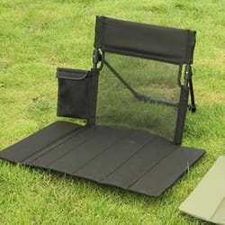 lightweight camping folding chair with backrest portable floor seat