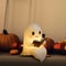 Ghost Reading Book Lamp Halloween Decorative Light Figure 7