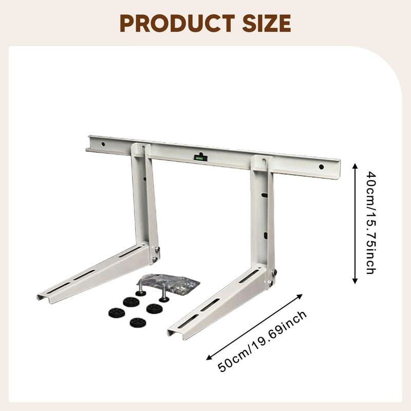 Anti Vibration Air Conditioner Bracket Universal Condenser Ground Stand 2