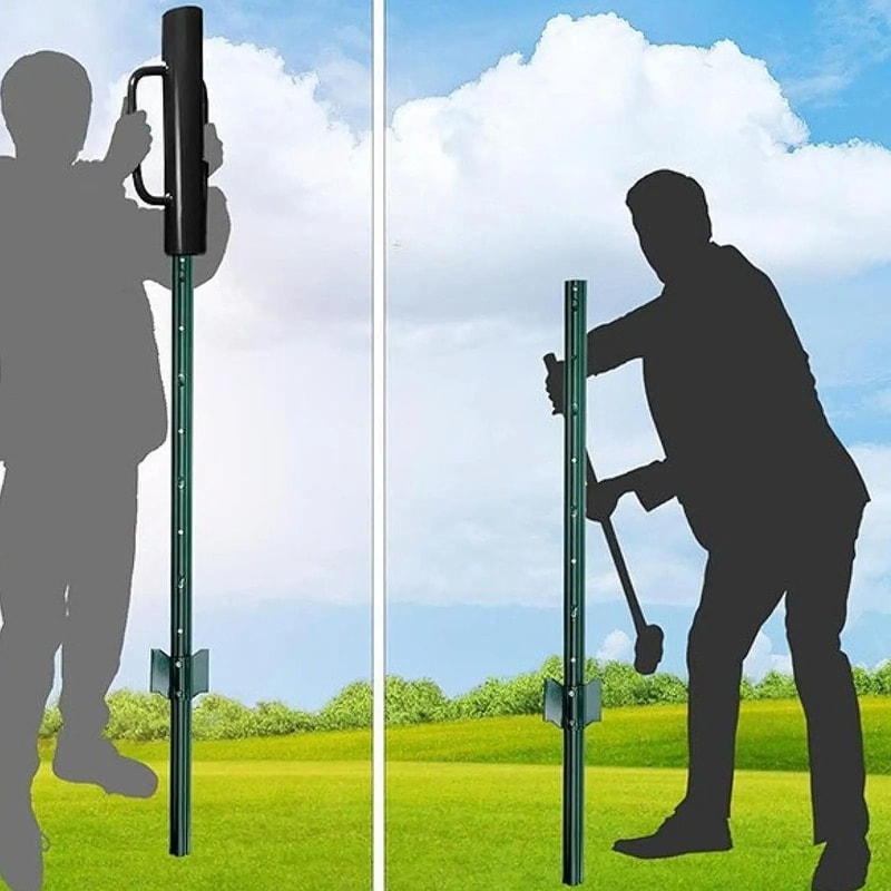 Heavy Duty Fence Post Driver Metal T Post Pounder For Ranch And Farm Use 6