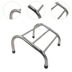 stainless steel barber chair footrest with non slip pads