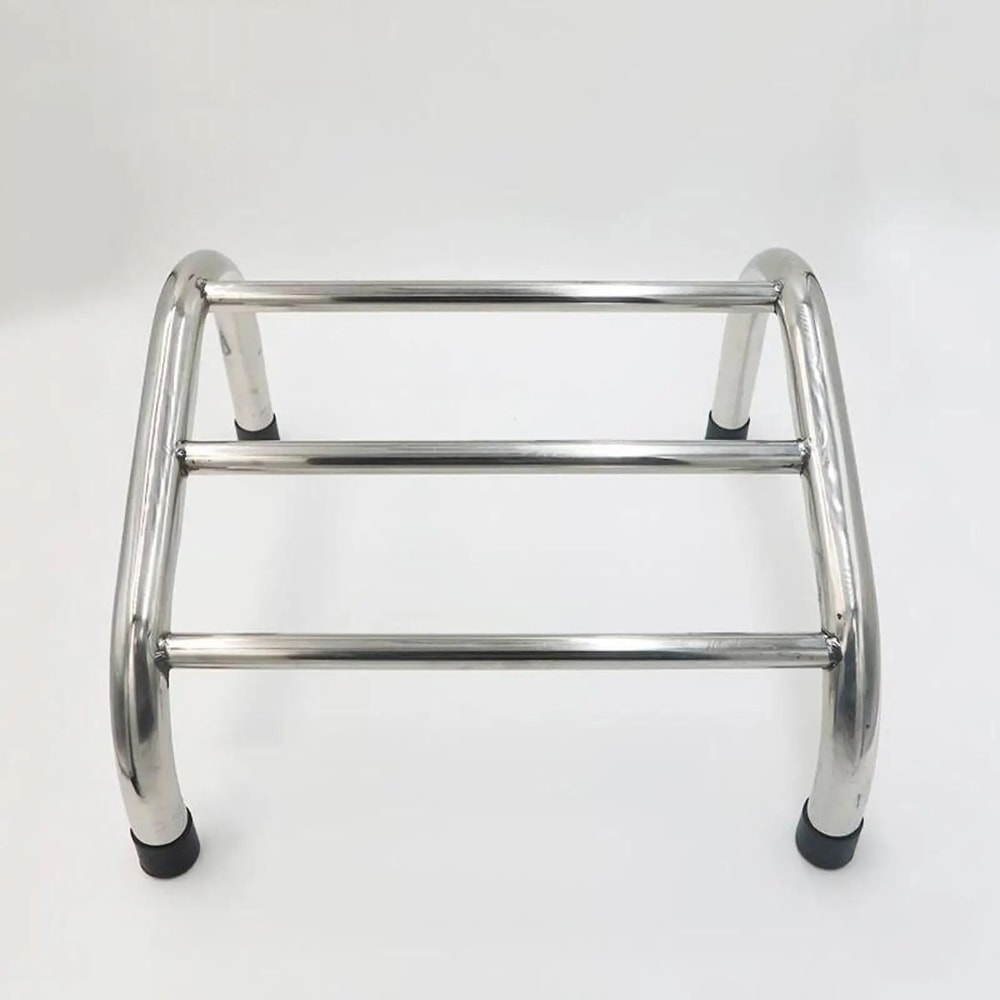 Stainless Steel Barber Chair Footrest With Non Slip Pads 4