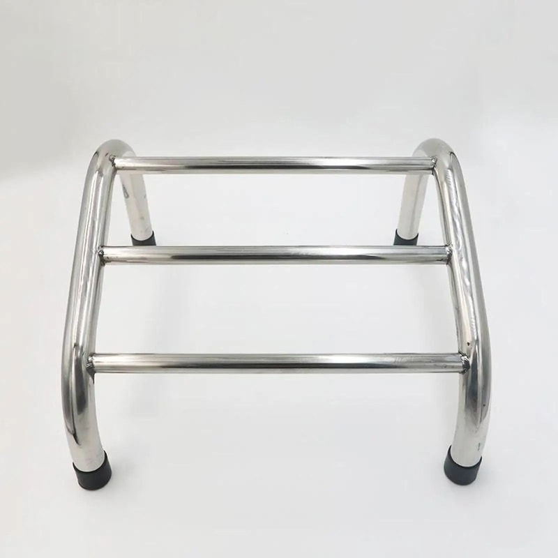 Stainless Steel Barber Chair Footrest With Non Slip Pads 4