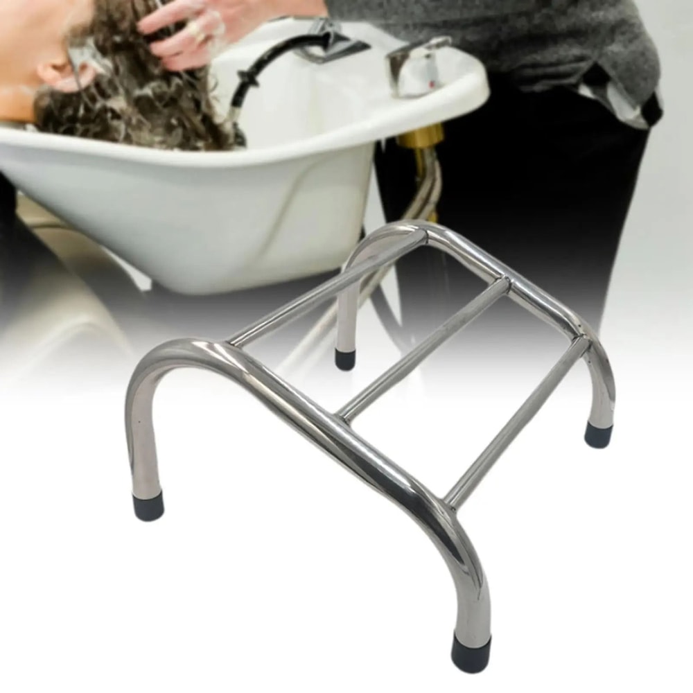 Stainless Steel Barber Chair Footrest With Non Slip Pads 5