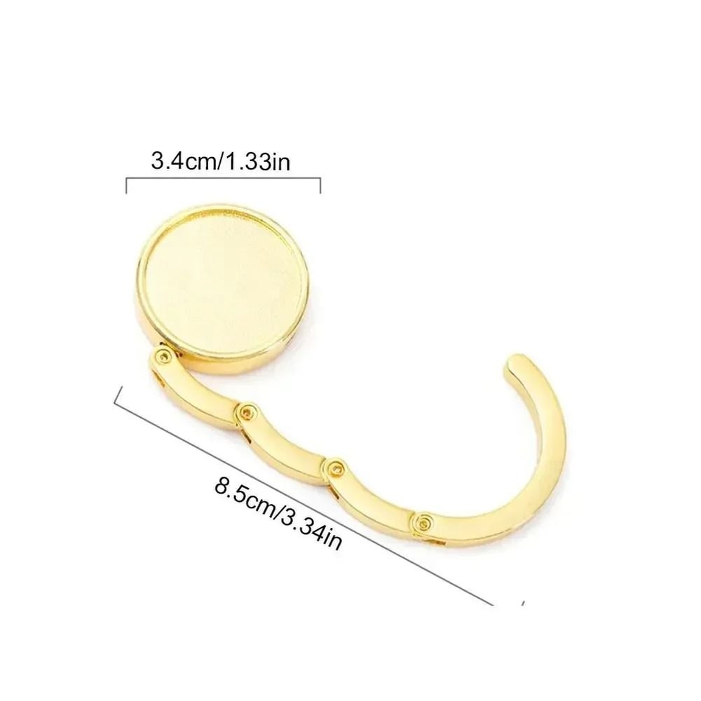 Portable Folding Handbag Holder Hook For Table And Travel Use 12