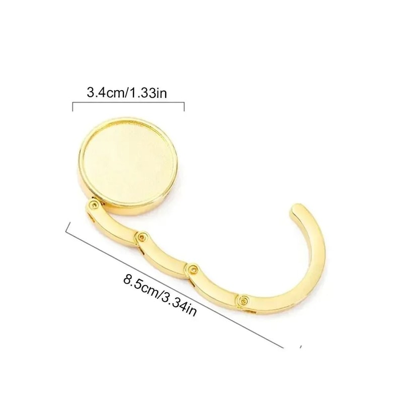 Portable Folding Handbag Holder Hook For Table And Travel Use 12