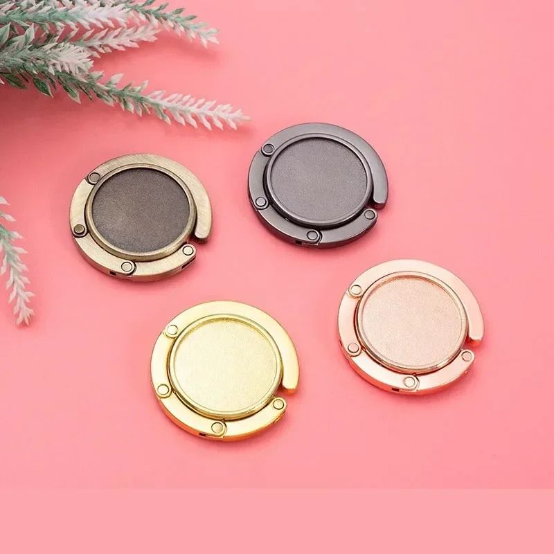 Portable Folding Handbag Holder Hook For Table And Travel Use 17