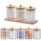 Clear Acrylic Storage Organizer Jars With Lid For Cosmetics And Desktop Use 0