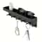 Wall Mounted Key Holder With Mail Shelf And 6 Hooks Organizer Rack 0