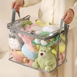 large capacity plush toy storage bag waterproof organizer for kids
