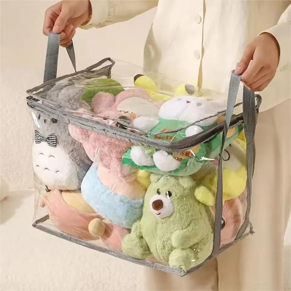 Large Capacity Plush Toy Storage Bag Waterproof Organizer For Kids 12
