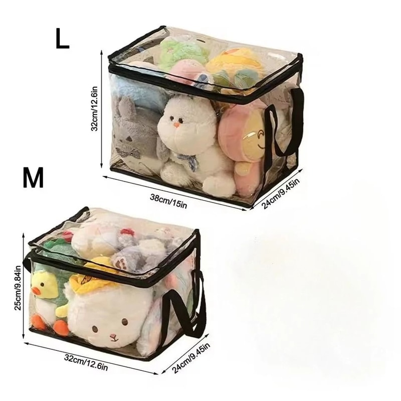 Large Capacity Plush Toy Storage Bag Waterproof Organizer For Kids 7
