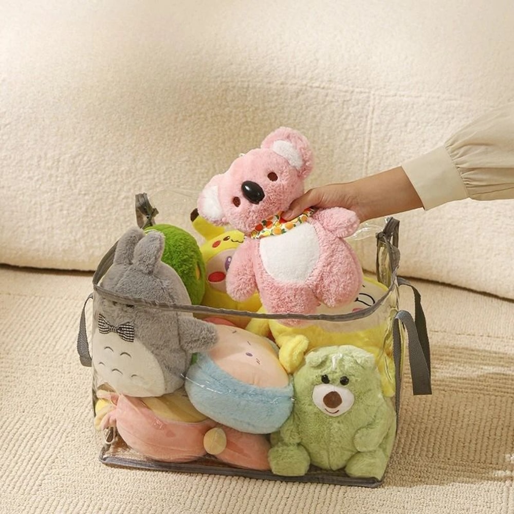 Large Capacity Plush Toy Storage Bag Waterproof Organizer For Kids 9