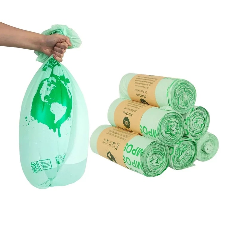 Biodegradable Compostable Trash Bags For Kitchen Household Use 9