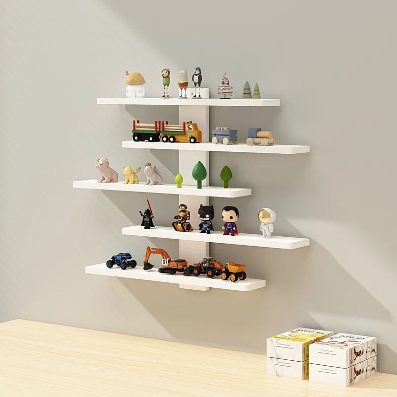 5 Tier Adjustable Wall Mounted Display Shelf For Action Figures And Collectibles 6