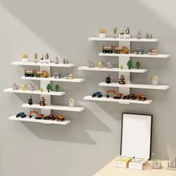 5 tier adjustable wall mounted display shelf for action figures and collectibles