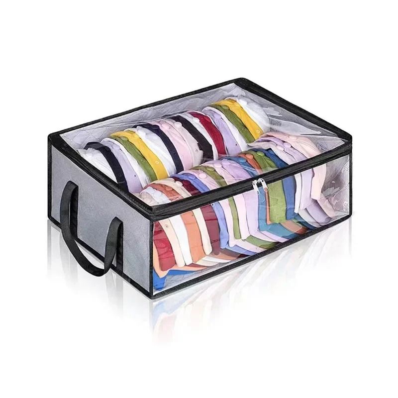 Collapsible Baseball Cap Storage Box Large Capacity Hat Organizer 1