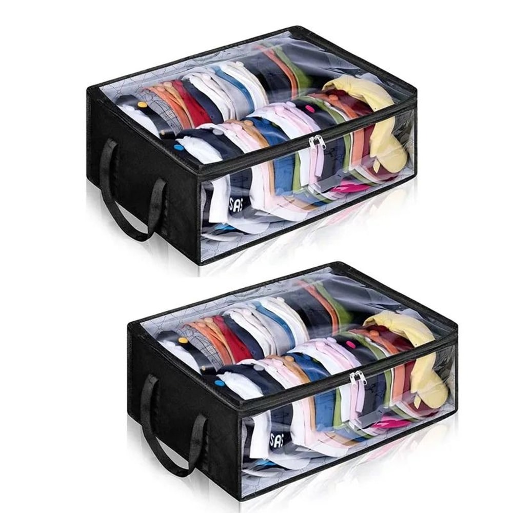 Collapsible Baseball Cap Storage Box Large Capacity Hat Organizer 3